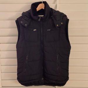 Diesel Puffer Vest with Removable Hood